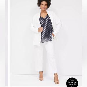 Lane Bryant Swing Collection Chiffon Sleeveless Top size 22